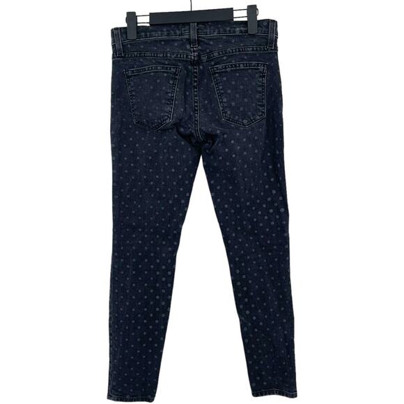 Current/Elliot Women's Black Polka Dot Mid Rise Cotton Skinny Jeans  Size 25-0 - Picture 4 of 4